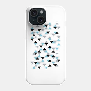 Triangles Ice Blue Phone Case