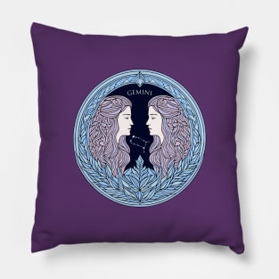 Gemini Zodiac Sign Horoscope Pillow