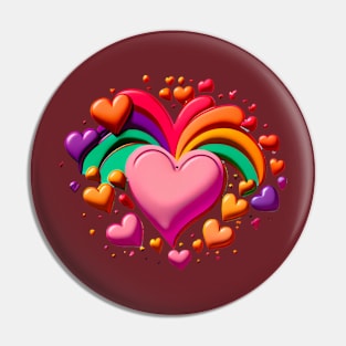 Heart Valentines Day Pin