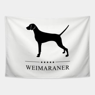 Weimaraner Black Silhouette Tapestry