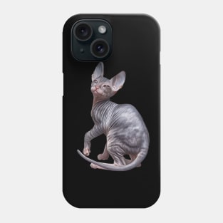 Drawing Sphynx kitten Phone Case