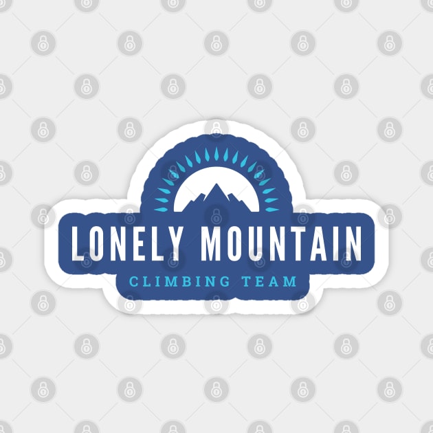 Lonely Mountain - Climbing Team - Funny Magnet by Fenay-Designs