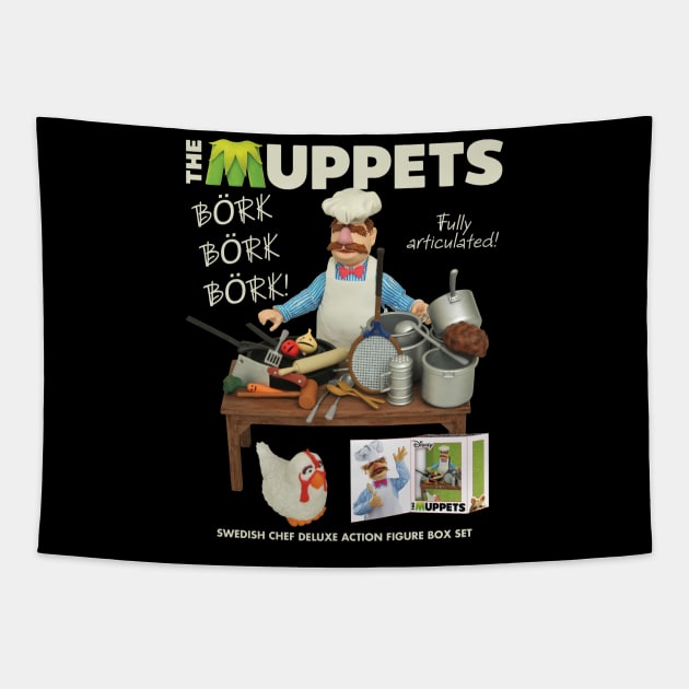 Swedish Chef Action figure Tapestry by delpionedan