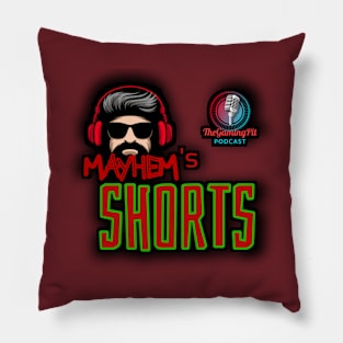 Mayhem Shorts Podcast Original Pillow