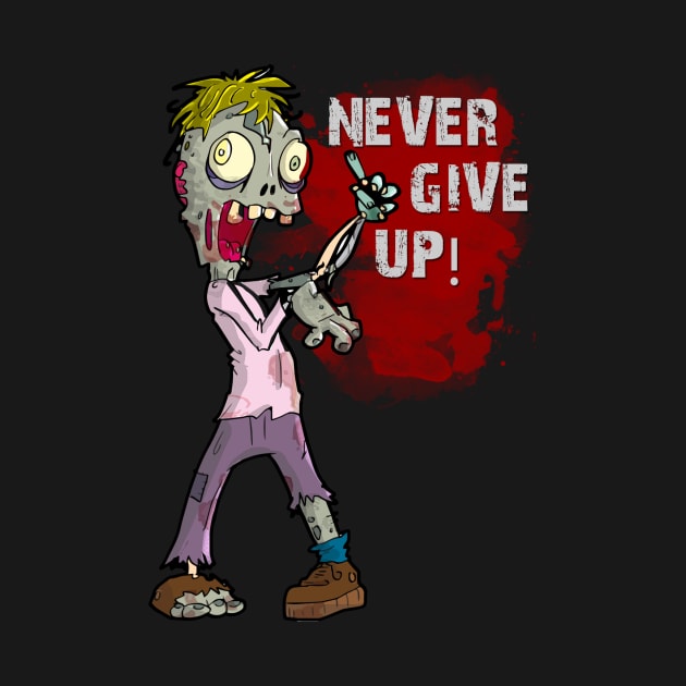 Zombies never give up! by Mascots2Go