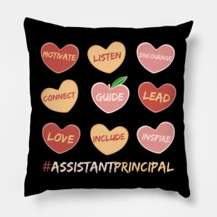 Assistant Principal Valentines Day Pillow