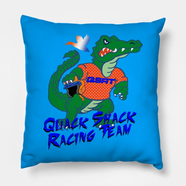 Quack Shack Racing Team Pillow by MoonClone