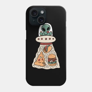 Alien Foodie Invasion Phone Case