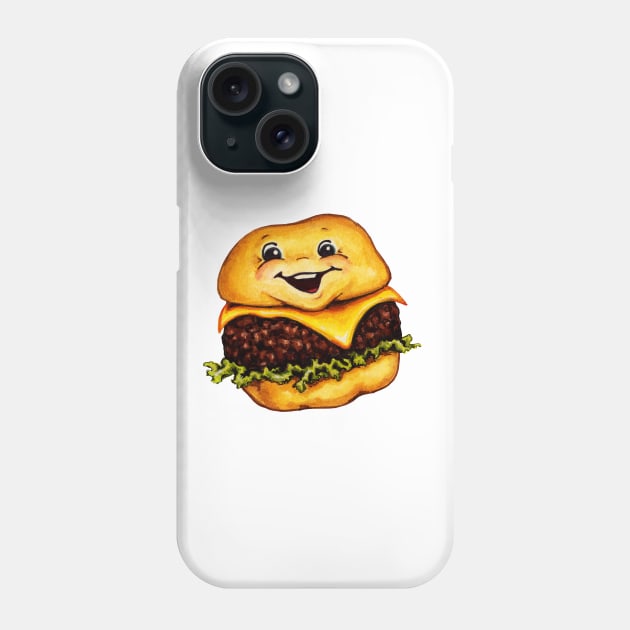 Cheeseburger Cartoons Phone Case by KellyGilleran