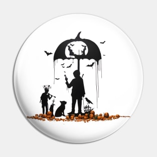 Halloween and Peace Pin