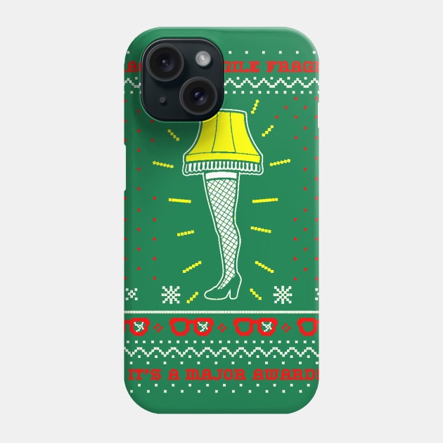 LEG LAMP TACKY CHRISTMAS SHIRT Phone Case by thedeuce