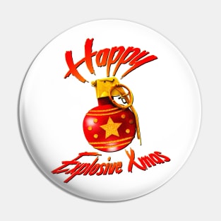 Explosive Christmas (white) Pin