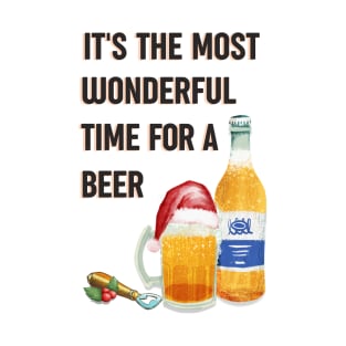 Alternative Christmas design - wonderful time for a beer T-Shirt