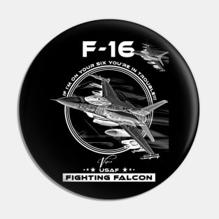 F16 Fighting Falcon Viper Fighterjet Pin