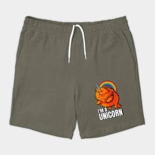 Unicorn Delusions Funny Unicorn Cat Shorts