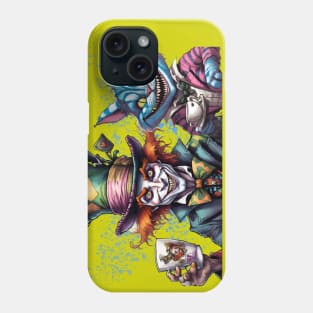 Mad Hatter and Cheshire Cat drink tea Phone Case