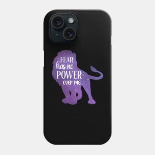 Brave Lion Positive Message for Courage and Encouragement Phone Case