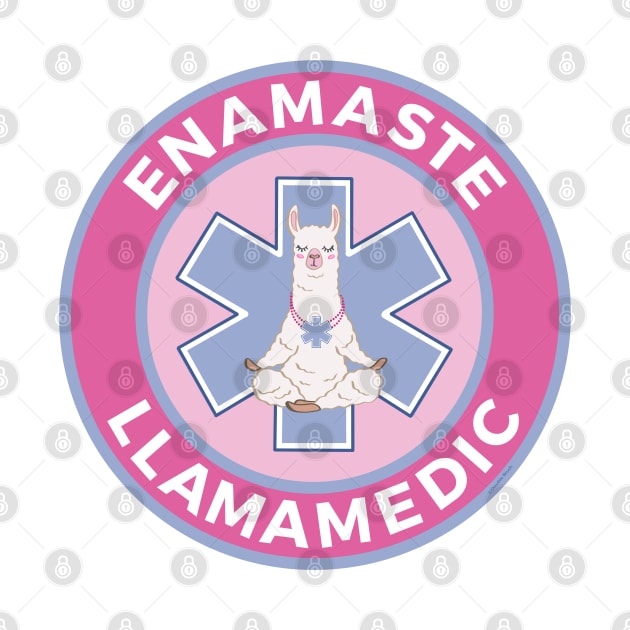 Funny EMS EMT Llama Paramedic First Responder Gift Medic by DoubleBrush