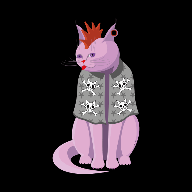 Punk Rock Cat by Kater Karl