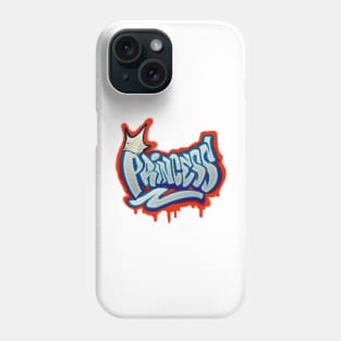 Airbrush Princess in Graffiti style Phone Case