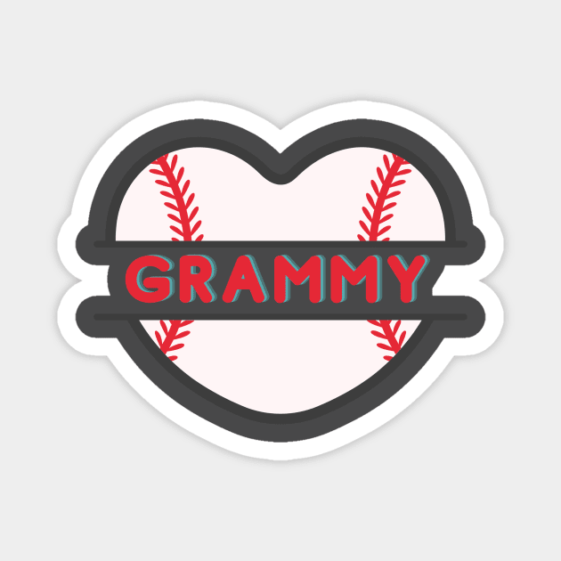 Softball Grammy Magnet by Sport-tees by Marino's