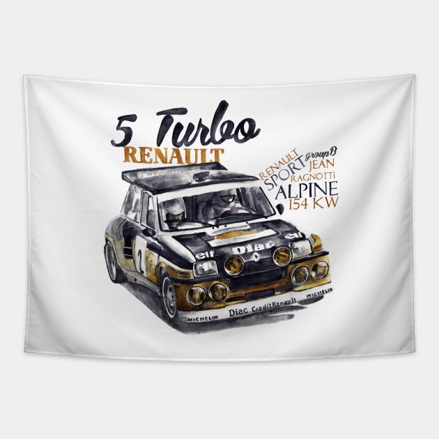 Rally group B: Renault 5 Turbo Tapestry by dareba