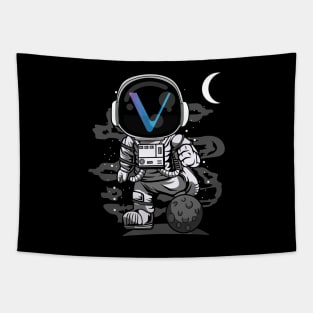 Astronaut Vechain VET Coin To The Moon Crypto Token Cryptocurrency Wallet Birthday Gift For Men Women Kids Tapestry