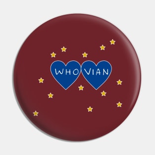 Whovian Hearts Pin