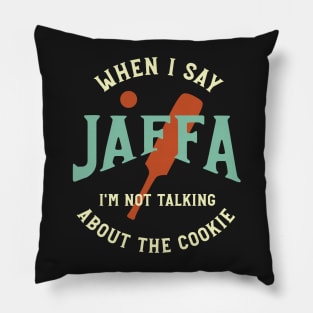 Cricket Jaffa Not Talking About the Cookie Pillow