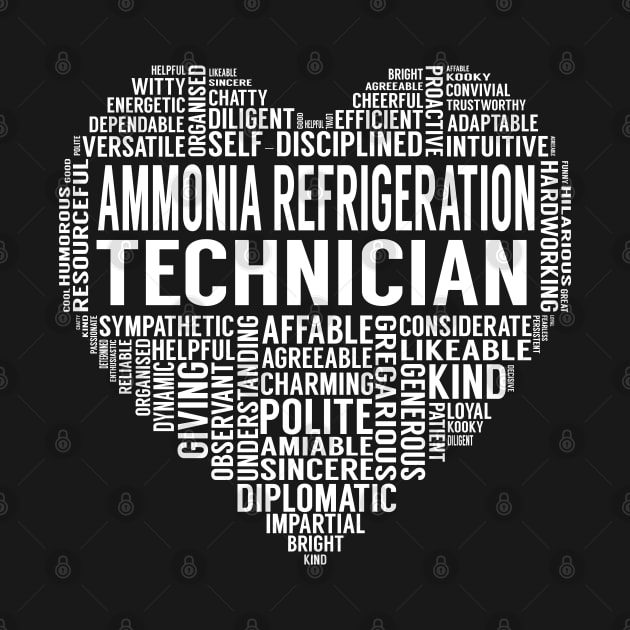 Ammonia Refrigeration Technician Heart by LotusTee