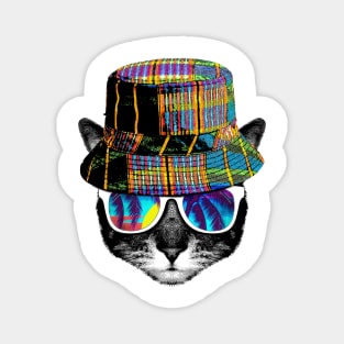 Cat summer vibes Magnet