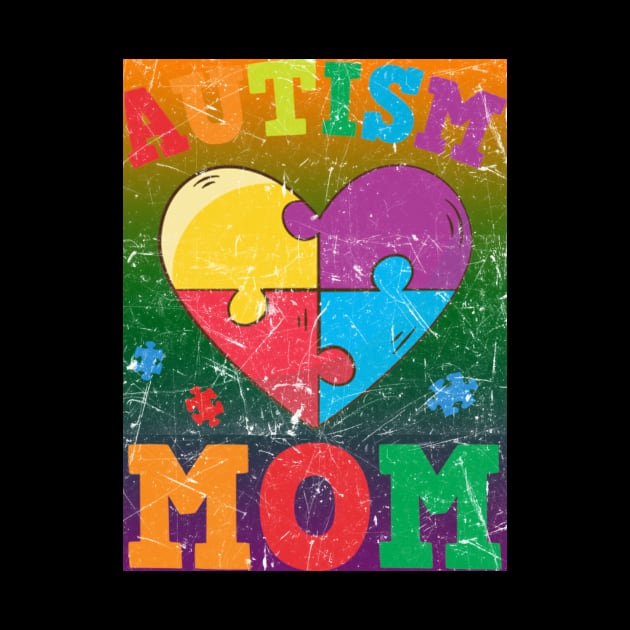 Autism Awareness T-ShirtAutism Mom Autism Awareness Heart T-Shirt_by by VinitaHilliard