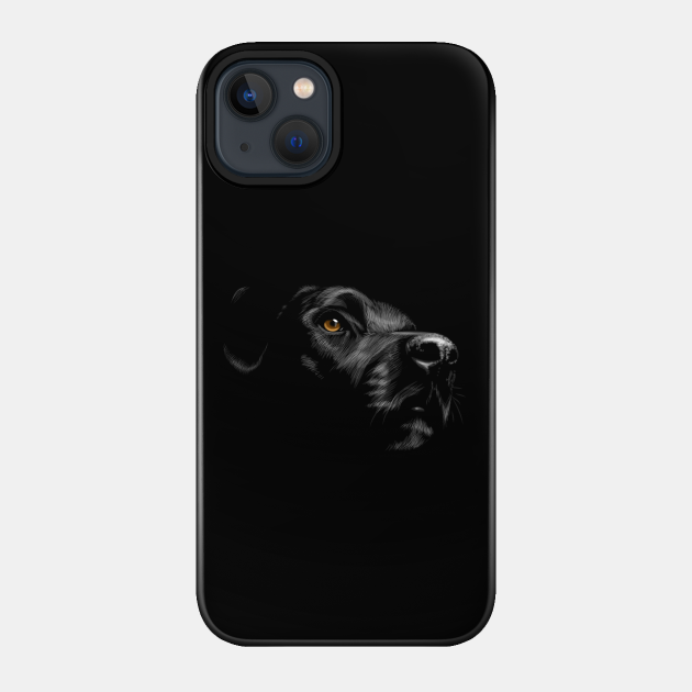 Black Labrador retriever Vintage dog - Black Lab retriever DAD and MOM Gift - Labrador - Phone Case