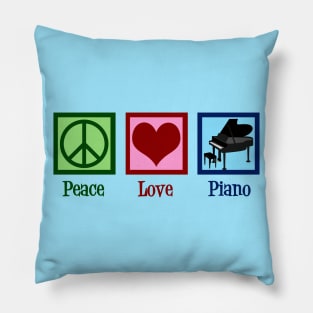 Peace Love Piano Pillow