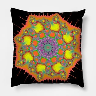 Fractal 8 spiral Pillow