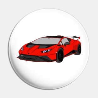 Lamborghini Huracan STO Selfmade car RED Pin