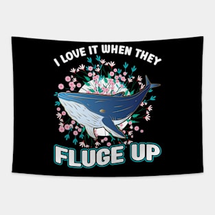 I Love It When They Fluge Up - Whale Tapestry