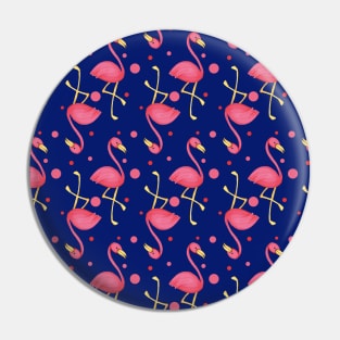 Flamingo pattern Pin