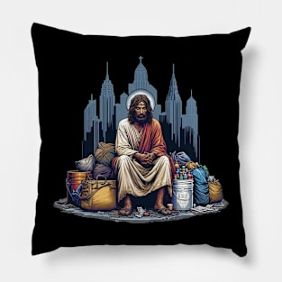 Sad Jesus Pillow