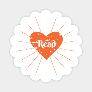 Read Heart - Orange Magnet