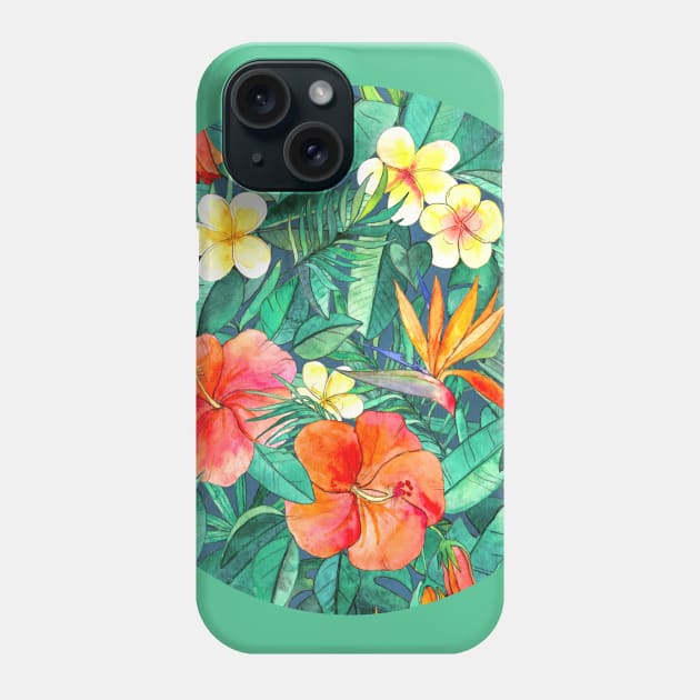 Classic Tropical Garden Phone Case by micklyn