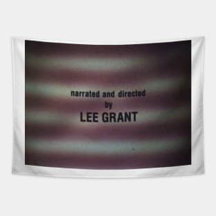 Lee Grant Title Card Tapestry