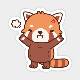 Angry But Cute Red Panda Magnet