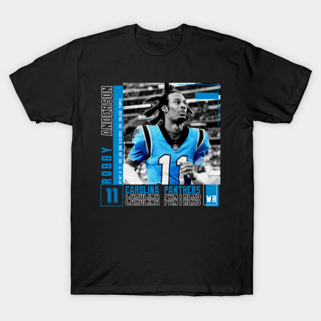 Robby Anderson Football Edit Tapestries Panthers - Robby Anderson - T-Shirt