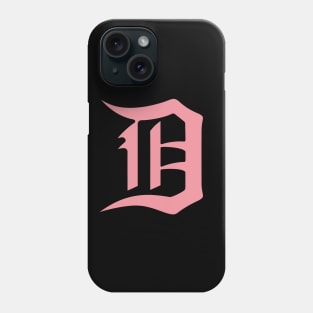 Pink  Detroit D Phone Case