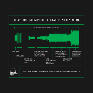 What the Sounds of a Dial-Up Modem Mean T-Shirt