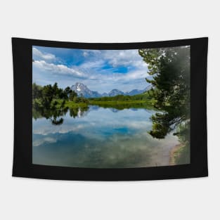 Resting at Oxbow Bend Tapestry