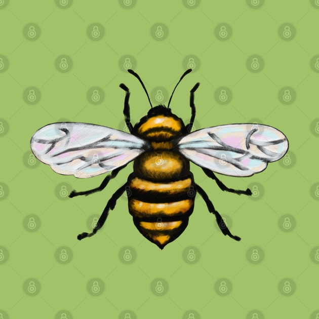 Painted Bee by okpinsArtDesign