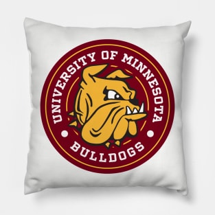 Bulldogs - Circle Design Pillow