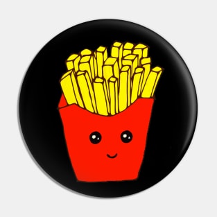 Hand drawn french fries love food Pin